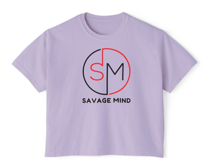 Wild at Heart. The 'Savage Mind' Boxy Tee for Women