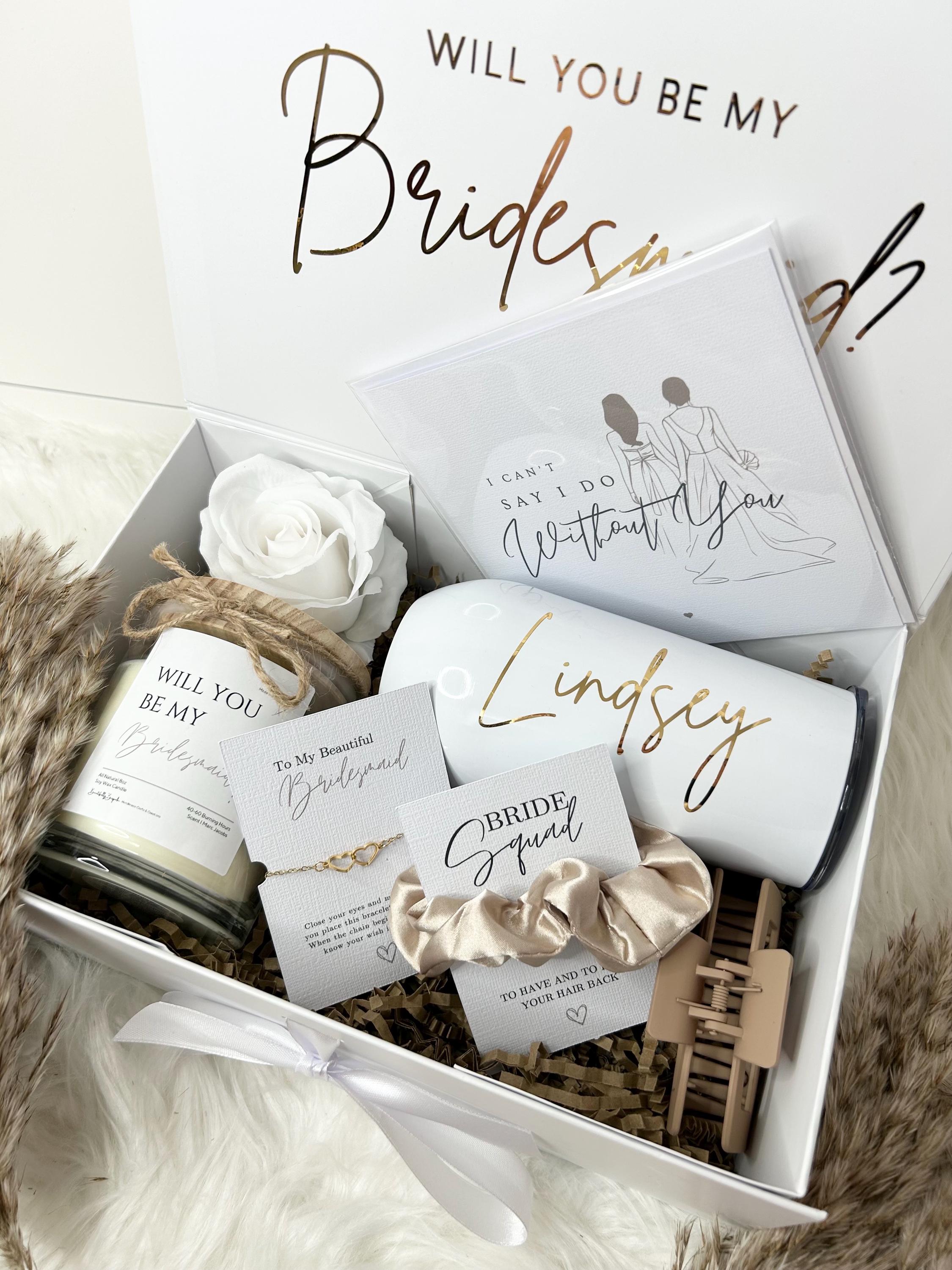 Bridesmaid gift box set, bridesmaid proposal, will you be my bridesmaid, personalised gift box, bridesmaid gift, Wedding Proposal Gift Box