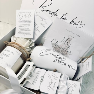 Cofanetto regalo personalizzato per la futura sposa: Kit di sopravvivenza per il giorno del matrimonio