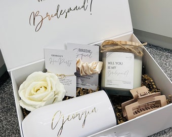 Bridesmaid gift box set, bridesmaid proposal, will you be my bridesmaid, personalised gift box, bridesmaid gift, Wedding Proposal Gift Box