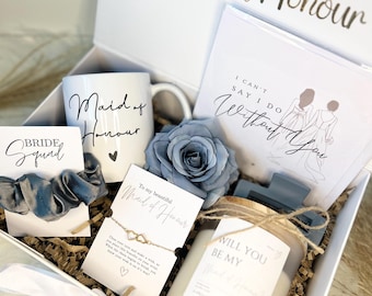Personalized Bridesmaid Proposal Gift Box Set: Maid of Honor