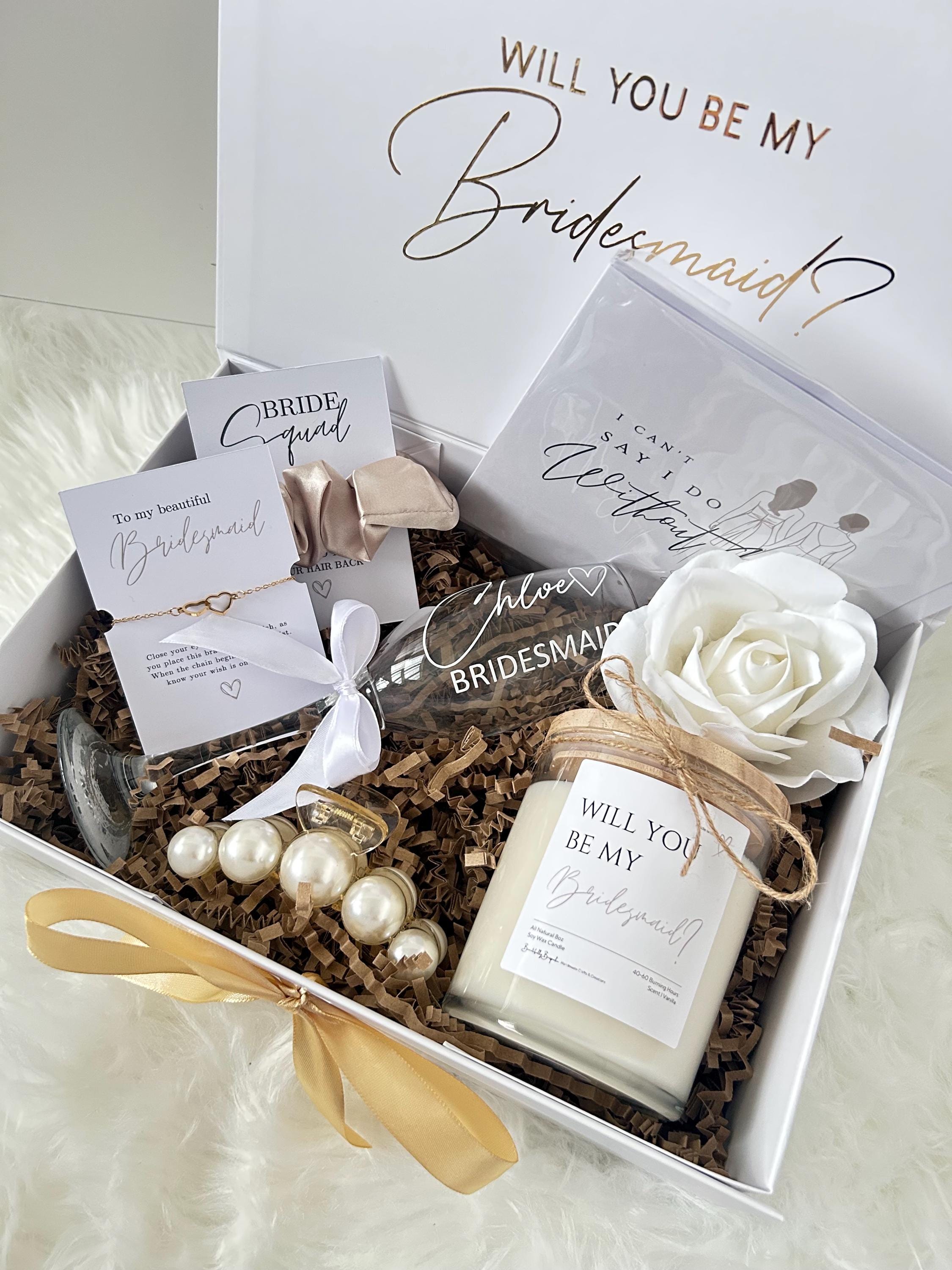 Personalized Bridesmaid Proposal Gift Box: Will You Be My Bridesmaid ...