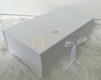 Personalised Gift Box - Bridesmaid Box, Bridesmaid Proposal Box Empty, Luxury Gift Box, Bridesmaid Gift, Birthday Gift Box, Personalised Box