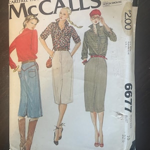 McCall&#39;s 6677 Vintage Rock und Top Papier Schnittmuster Uncut FF