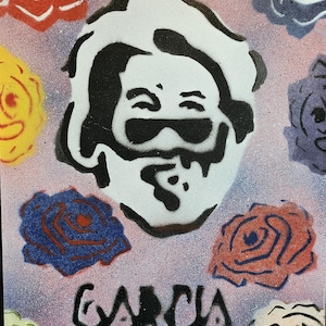 Papier cartonné Roses Jerry Garcia 8 1/2 x 11