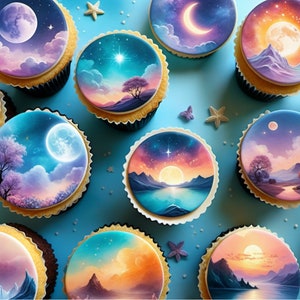 Personalisierte Essbare Foto Kuchen / Cupcake Toppers: Kuchendekorationen