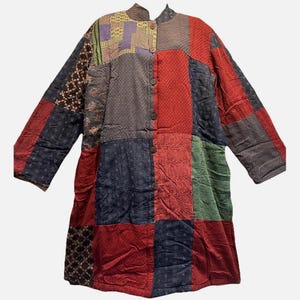 Nwt SACRED THREADS hippy boho pocket patch cotton flannel lined jacket coat TOP 1X