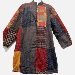 Nwt SACRED THREADS hippy boho pocket patch cotton flannel lined jacket coat TOP 1X