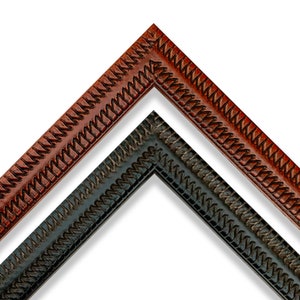 Ornate Snake Skin Pattern Picture Frame For Wall Art, Office, Wedding, Gift, Photos - CUSTOM WOOD FRAME 4x6 5x7 8x10 9x12 11x14 16x20 18x24