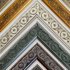 Star Ornate Decorative Picture Frame For Wall Art, Office, Wedding, Gift, Photos - CUSTOM WOOD FRAME 4x6 5x7 8x10 9x12 11x14 16x20 18x24
