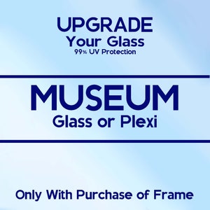 ACTUALIZACIÓN: añade vidrio de museo/plexiglás a tu pedido de marcos, SOLO con la compra de MARCO