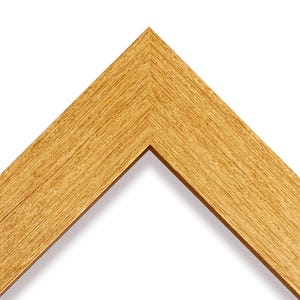 1-1/2" Contemporary Deep Flat Gold Wood Picture Frame - CUSTOM SIZES