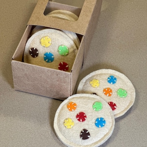 Felt Cookies | Pretend Play Food | Play Kitchen | Felt Play Food | Handmade Play Food | Felt Play Cookies