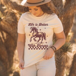 Horse lover shirt, horse owner gift, vintage horse t-shirt, western horse tee, retro aesthetic shirt, cowgirl t-shirt, horse rider gift