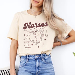 Horse lover shirt, horse owner gift, retro horse t-shirt, vintage horse tee, retro aesthetic shirt, horse mom t-shirt, horse rider gift