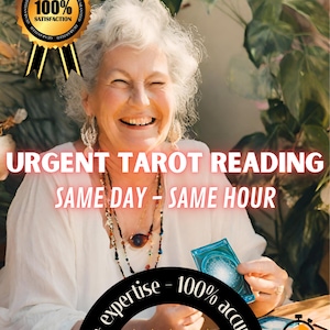 SAME DAY/ HOUR Urgent Tarot Reading- Tarot reading -  100% accurate and in depth  - done by expert 25y+ experience - clairvoyance