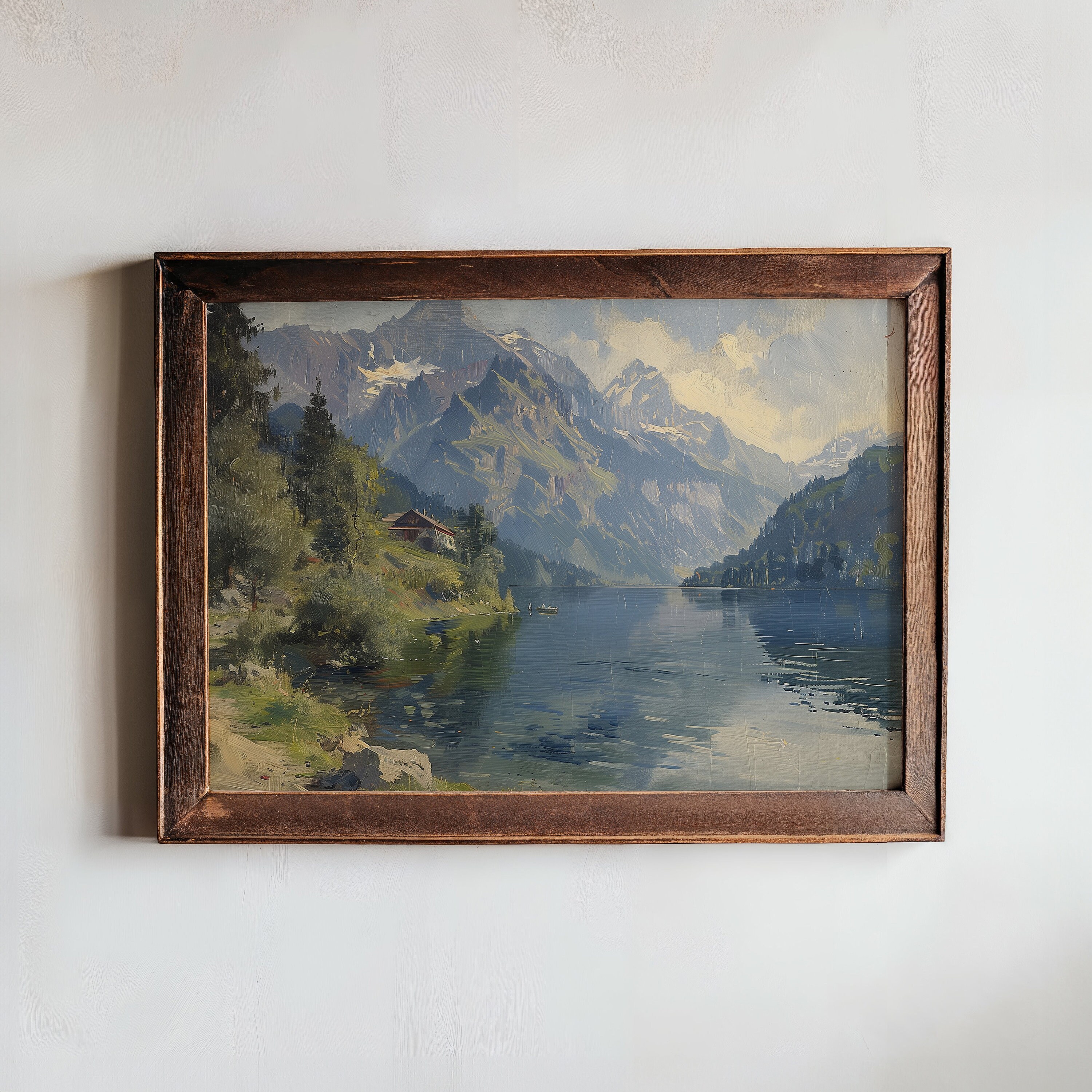 Swiss Alps Landscape Art Mountain Oil Painting Printed And Shipped Etsy Swiss Alps Landscape Art Mountain Oil Painting Printed And Shipped Etsy