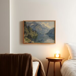Swiss Alps Landscape Art Mountain Oil Painting Printed And Shipped Etsy Swiss Alps Landscape Art Mountain Oil Painting Printed And Shipped Etsy