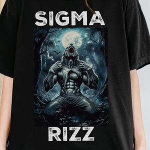 Wolf Ripping Shirt, Funny Sigma Rizz Werewolf T-Shirt, Alpha Wolf Meme Tee, Vintage Top, Comfort Colors® TShirt