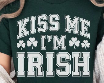 Kiss Me I'M Irlandese Divertente San Patrizio Giorno Uomo