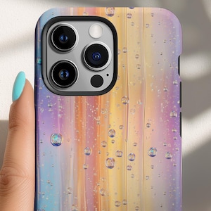 Pastellfärgade bubblor mobilskal: Mjukt, tonad skyddande skal