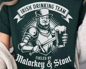 Camiseta del equipo de bebedores irlandeses: Camiseta de cerveza del Día de San Patricio
