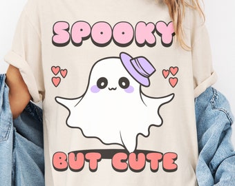 Spooky But Cute Ghost T-Shirt, Kawaii Halloween Top