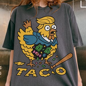Trump Chicken Out Comfort Colors Shirt: Anti MAGA Political Humor Tee