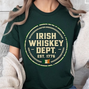 Irish Whiskey Dept. T-Shirt: St. Patrick&#39;s Day Drinking Tee
