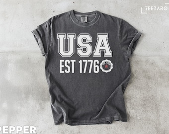 USA 1776 Tシャツ：セミクインセンテニアルTシャツ、US 250、独立記念日アパレル