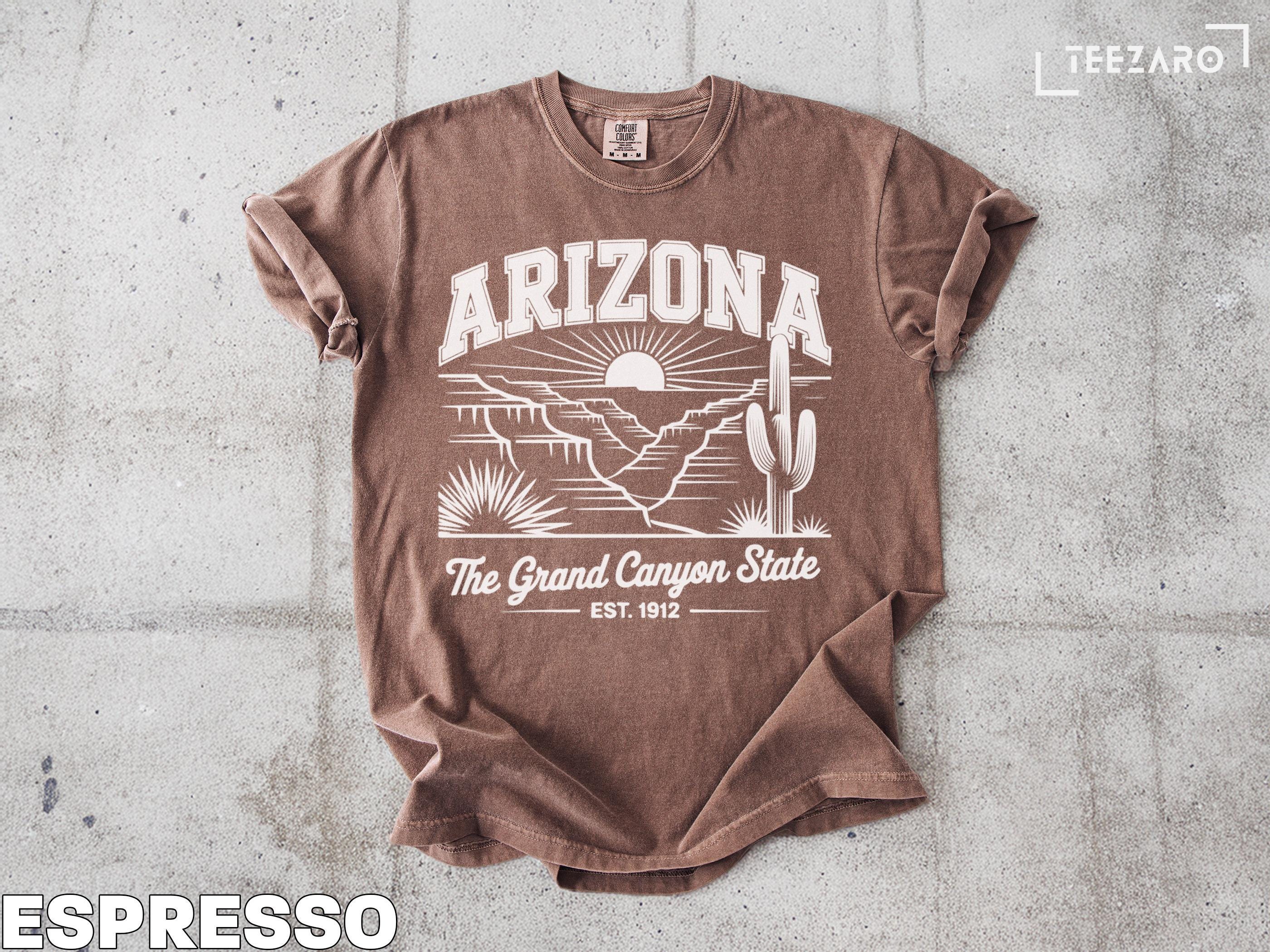 アリゾナ州グランドキャニオン州Tシャツ：コンフォートカラーのお土産T 