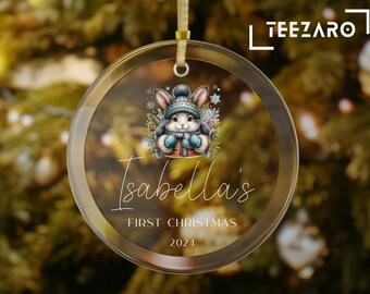 赤ちゃんの初めてのクリスマスにぴったりのガラスオーナメント