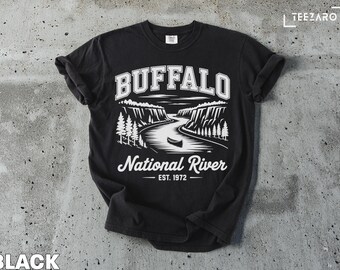 Buffalo National River T-Shirt: Canoe Graphic, Outdoor Adventure