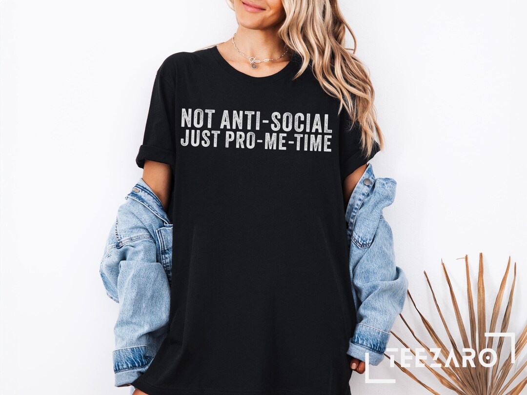 Pro-me-time Introvert T-shirt, Funny Slogan Tee - Etsy