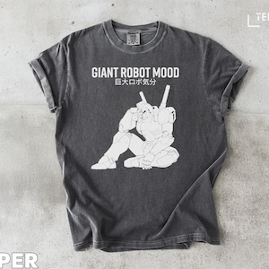 Giant Robot Mood T-Shirt: Anime Mecha Art, Japanese Text
