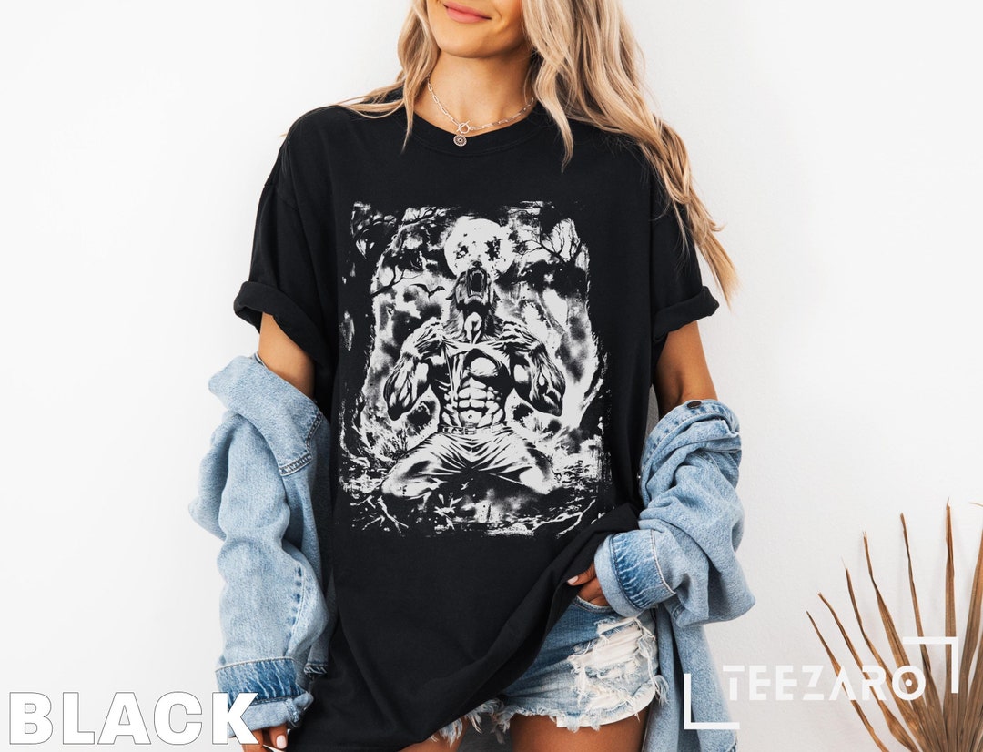 Vintage Werewolf Meme T-shirt: Funny Alpha Wolf Graphic Tee - Etsy