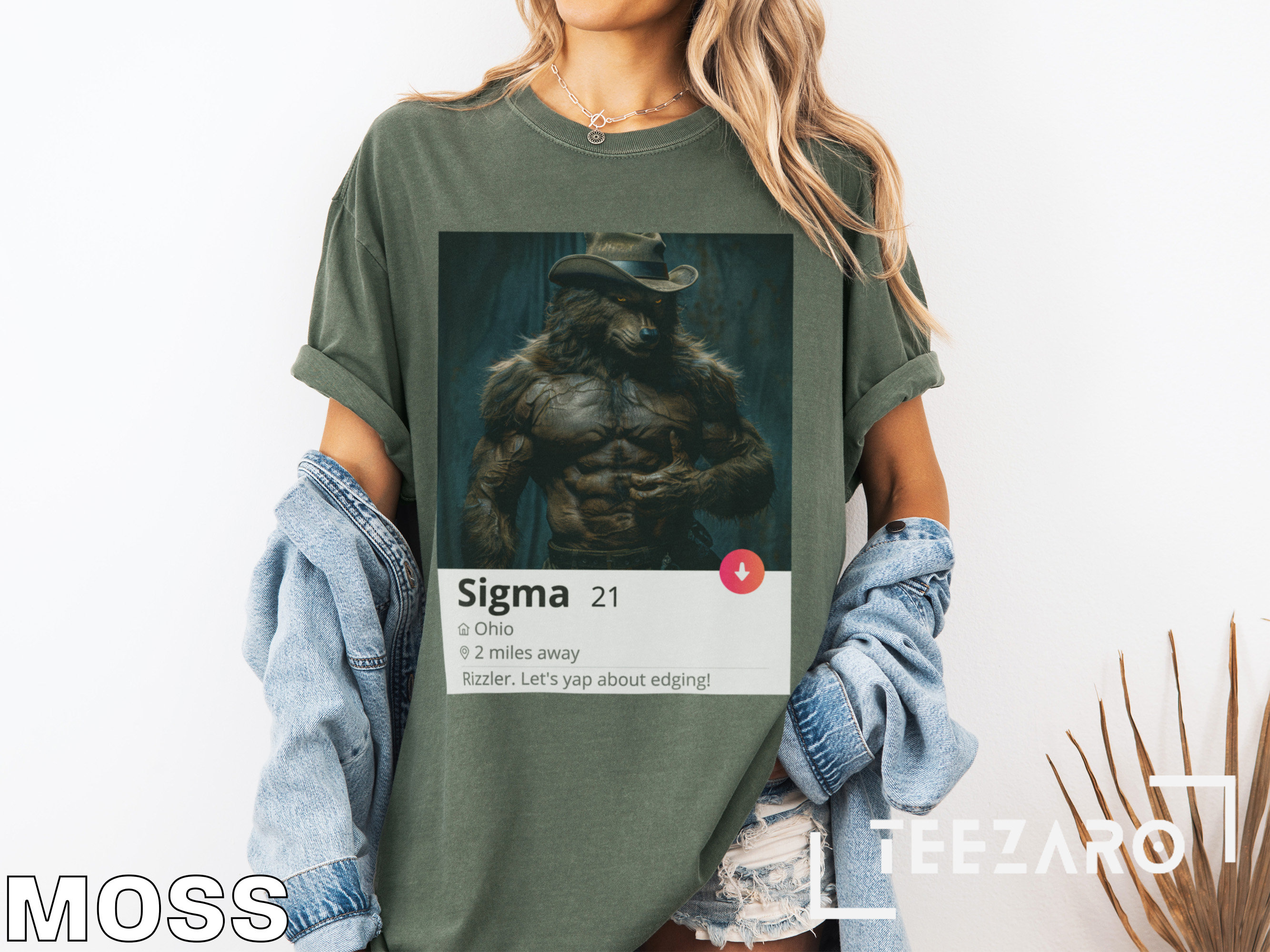 Sigma Shirt, Funny Tshirt, Werewolf T-shirt, Brainrot