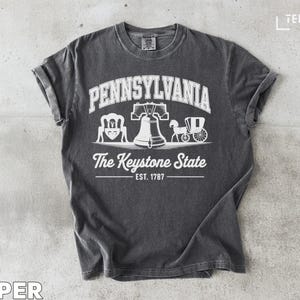 Pennsylvania T-Shirt: Keystone State Liberty Bell Comfort Colors Tee