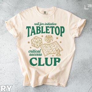 Camiseta del Club de Juegos de Mesa, Camiseta de Éxito Crítico de Roll Initiative, Regalo para Jugadores de RPG D20