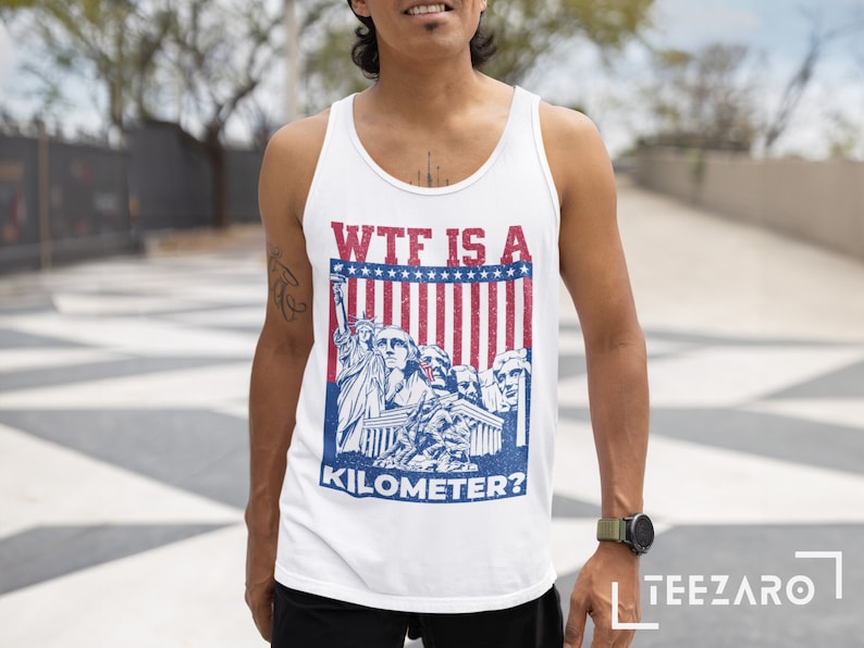 WTF is A Kilometer Tank Top, Inappropriate Weird Unhinged Tee
