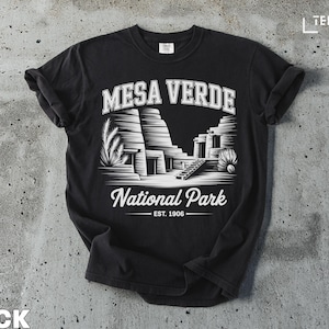 Mesa Verde National Park T-Shirt, Established 1906, Cliff Dwellings, Southwest Travel Souvenir, Vintage Style
