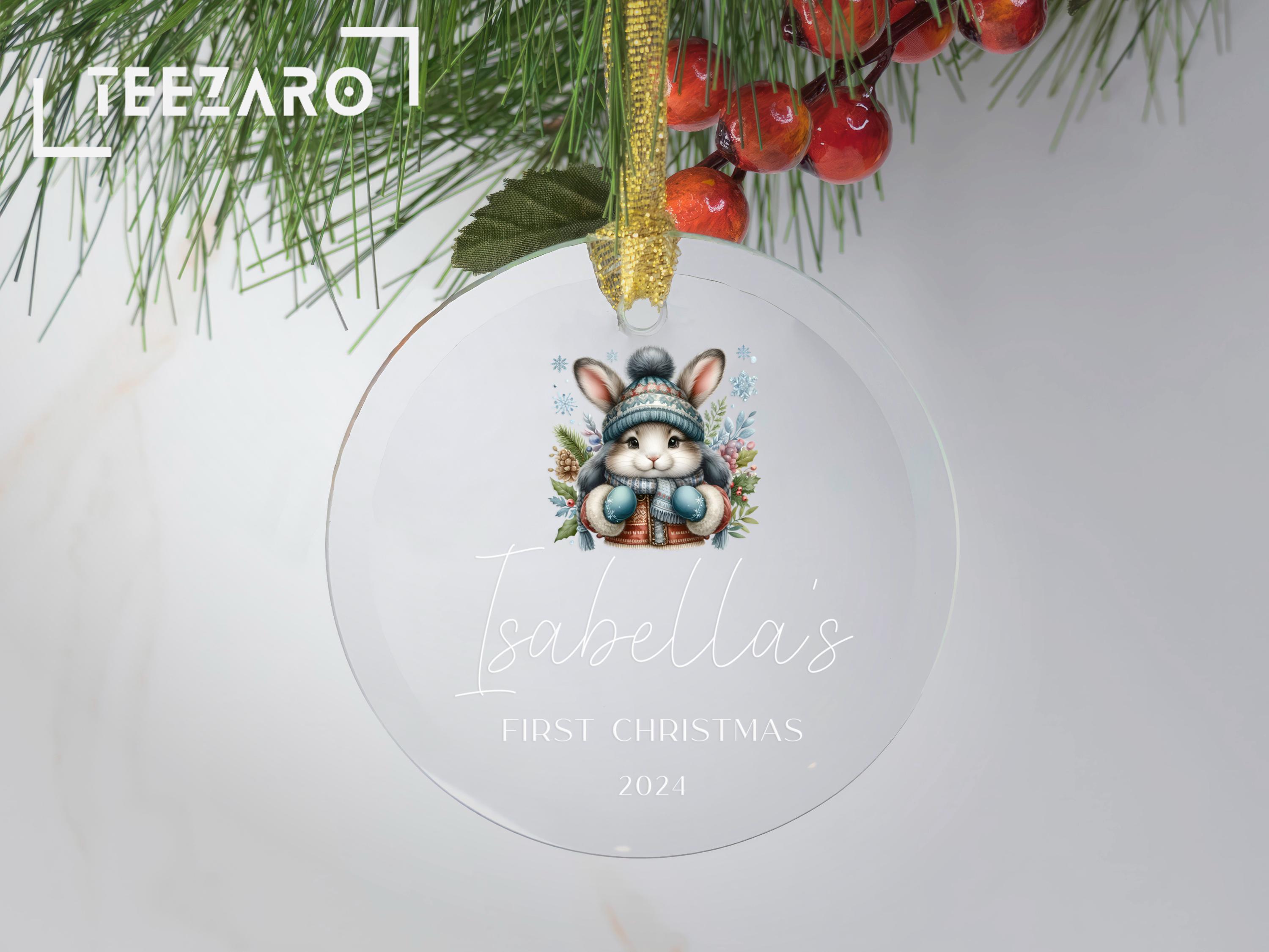 赤ちゃんの初めてのクリスマスにぴったりのガラスオーナメント