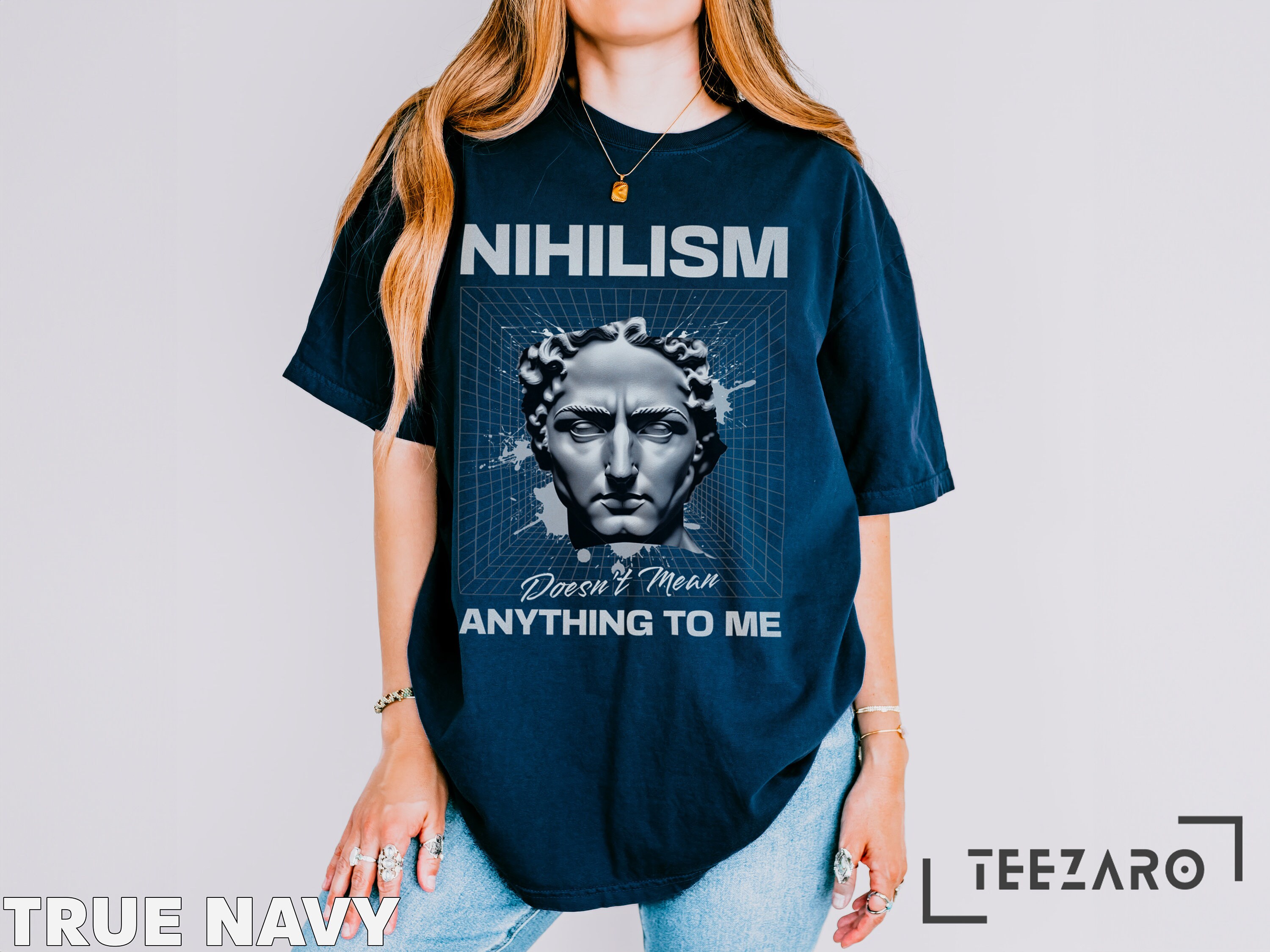 Funny Nihilism T-shirt, Stoic Face Graphic, Dark Humor Tee - Etsy