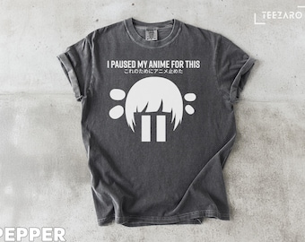Pausé mi anime por esta camiseta: un regalo otaku divertido