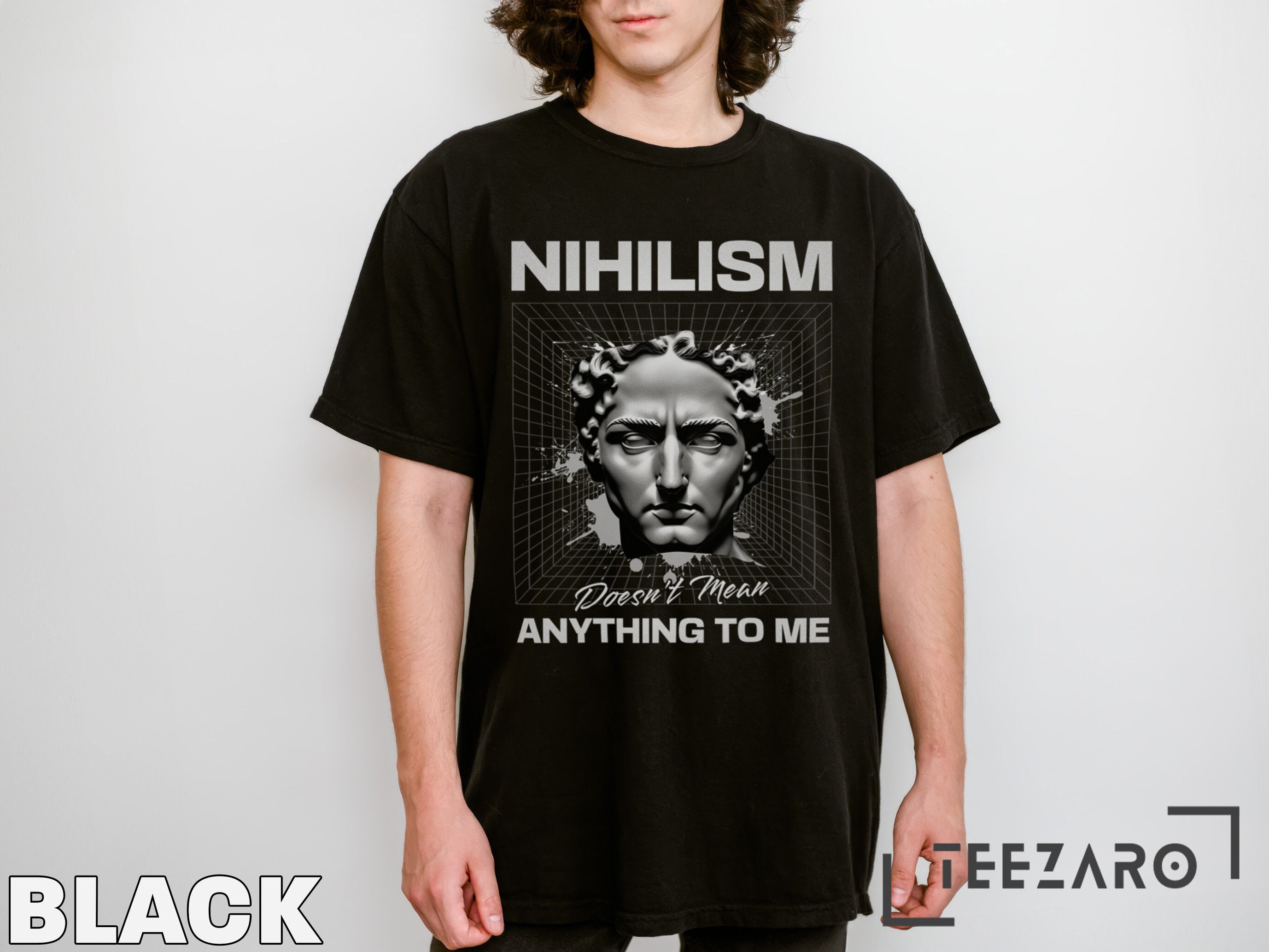 Funny Nihilism T-shirt, Stoic Face Graphic, Dark Humor Tee - Etsy