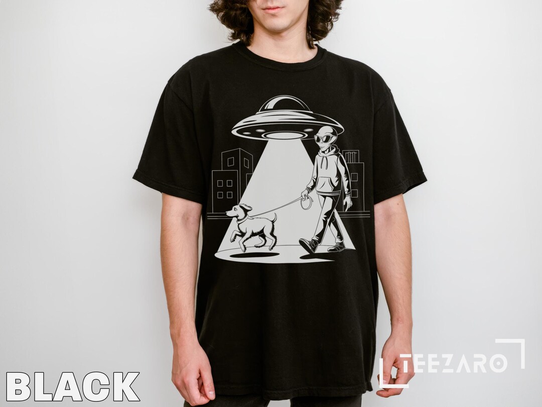 Lab Labrador Retriever Cowboy Ink Space UFO T-Shirt