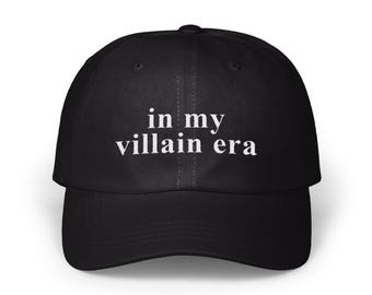 Gorra bordada de papá "En mi época de villano": Humor para amantes de los libros