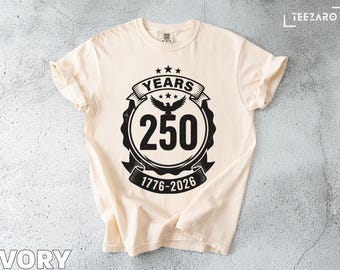 独立記念日Tシャツ：アメリカ建国250周年記念、アメリカ建国250周年記念
