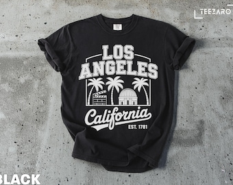 Los Angeles T-Shirt: California Palm Trees & Griffith Observatory
