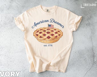 Fourth of July Shirt: USA 250 Tee, American Dreamer Cherry Pie